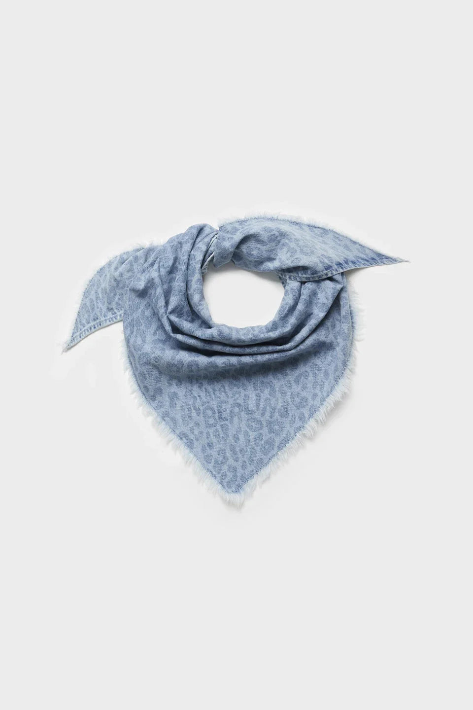 Lala Berlin - Triangle Toni 10021214 - Washed Blue Leo Tørklæder 