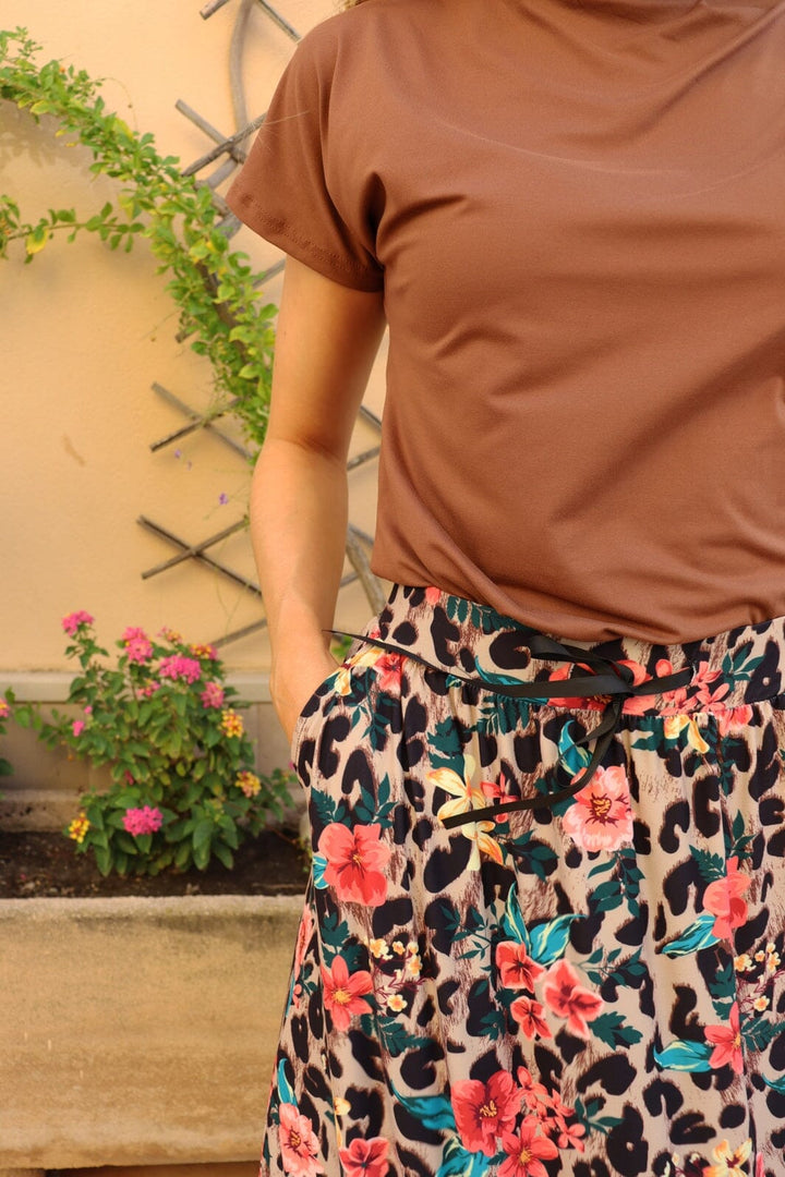 Liberte - Alma-Loose-Skirt 9582 - Leo Floral