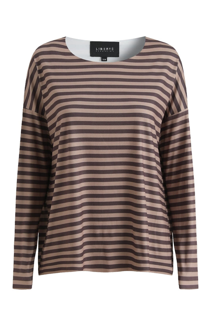 Liberte - Alma-Ls-Top - Brown Stripe
