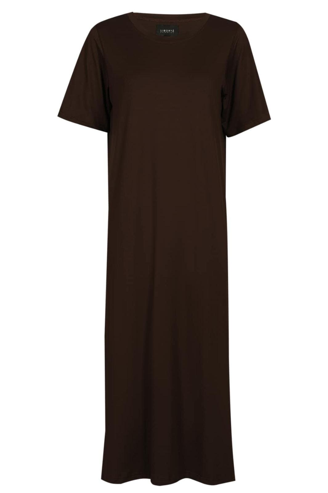 Liberte - Alma-Tshirt-Dress 9562 - Coffee Bean Kjoler 