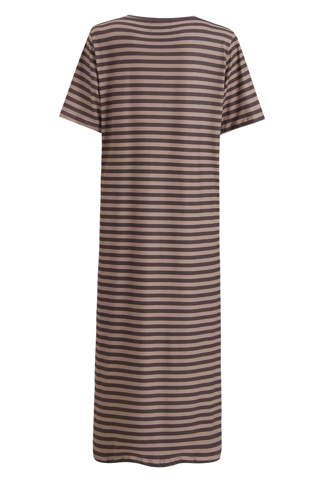 Liberte - Alma-Tshirt-Dress - Brown Stripe