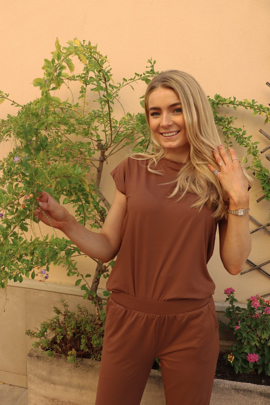 Liberte - Alma-U-Tshirt 9581 - Milk Chocolate