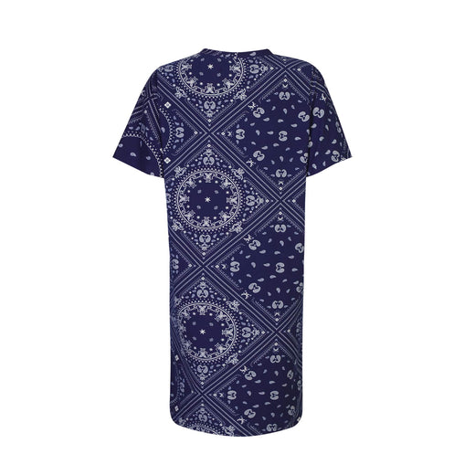 Liberte - Alma-Vneck-Tshirt-Dress 9594 - Blue Scarf Kjoler 