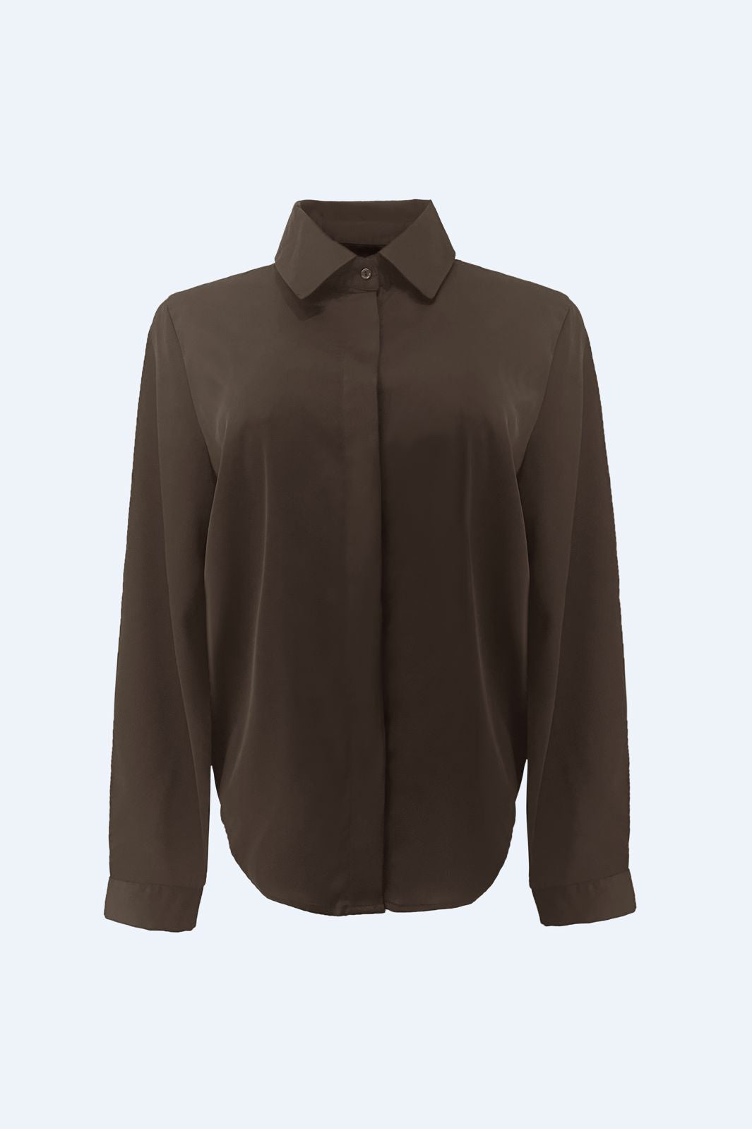 Liberte - Bosso Ls Shirt 22465 - Dark Brown