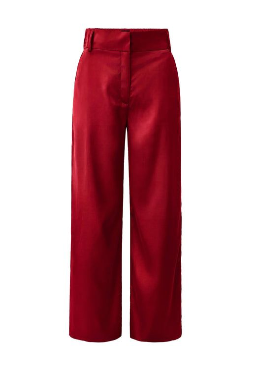 Liberte - Eddy Wide Pants 22482 - Raspberry Sateen Bukser 