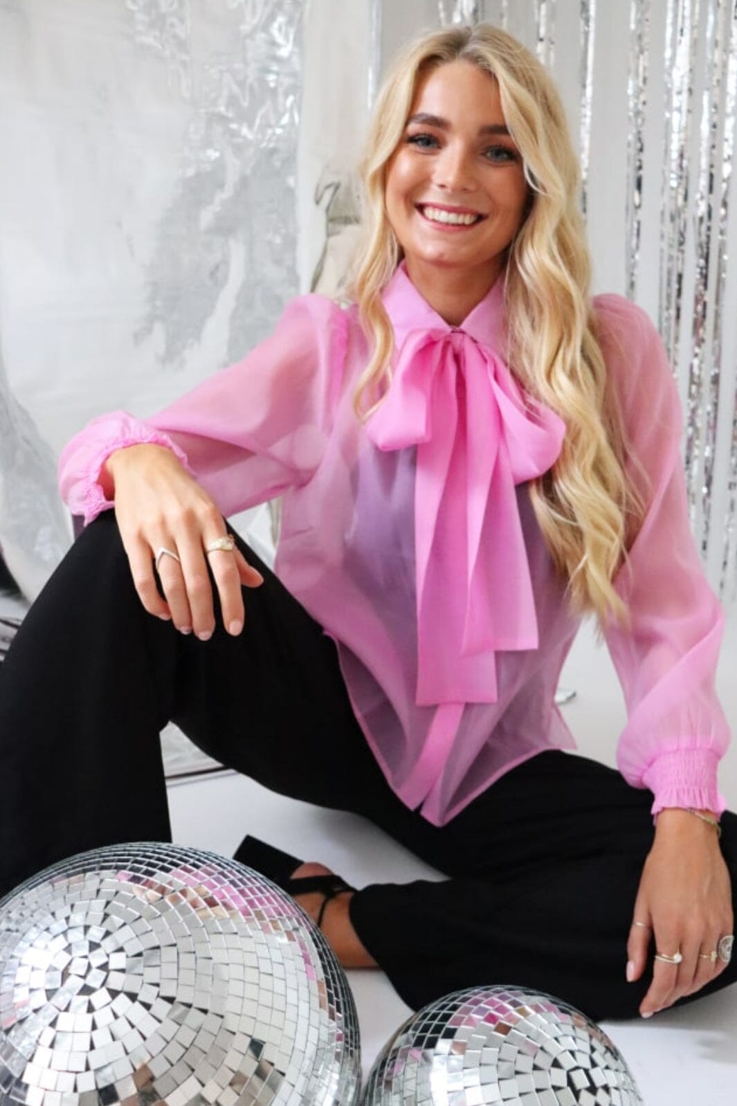Liberte - Elina-Ls-Blouse - Pink Bluser 