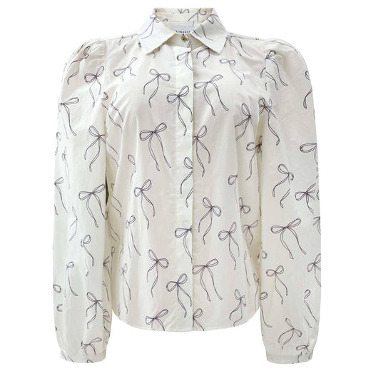 Liberte - Flora Ls Blouse 21598 - Creme Bow Bluser 