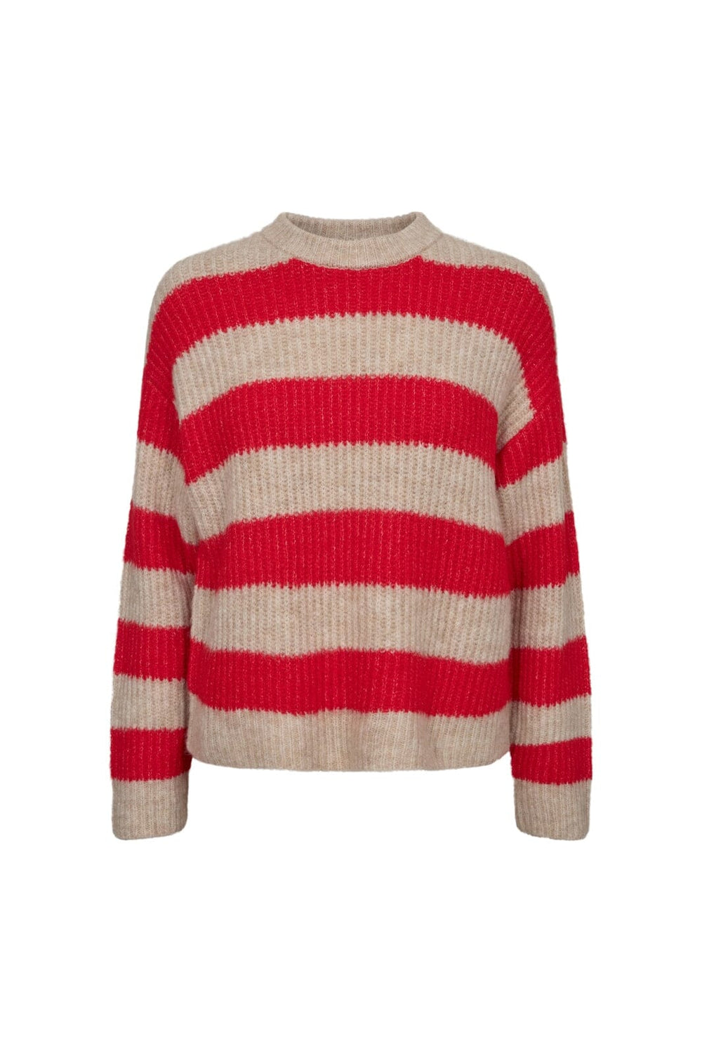 Liberte - Fro-Pullover 21602 - Flamingo Red Creme Stripe
