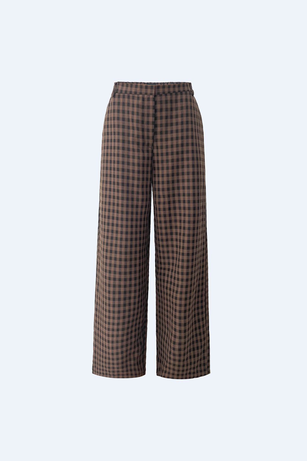 Liberte - Iddy Wide Pants 22468 - Brown Black Check