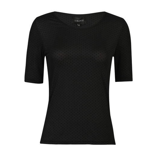 Liberte - Mesh Ss Tshirt, Dot 22011 - Black T-shirts 