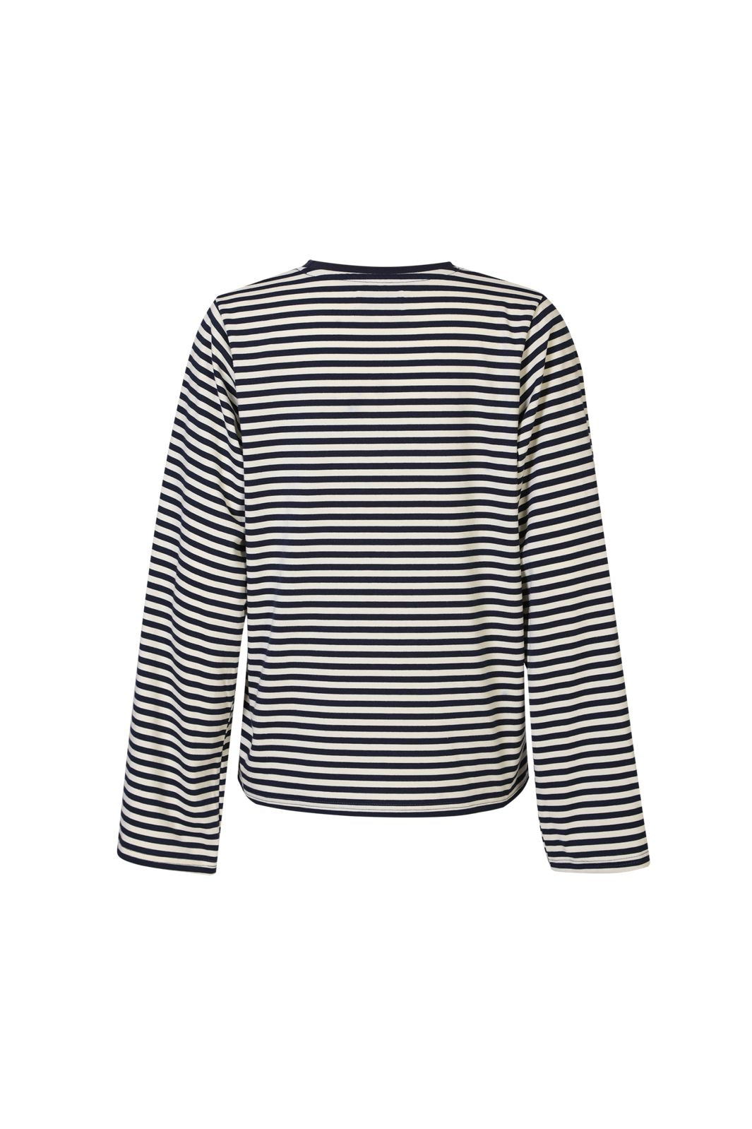 Liberte - Nalia Ls Boxy Tshirt 22473 - Navy Creme Stripe