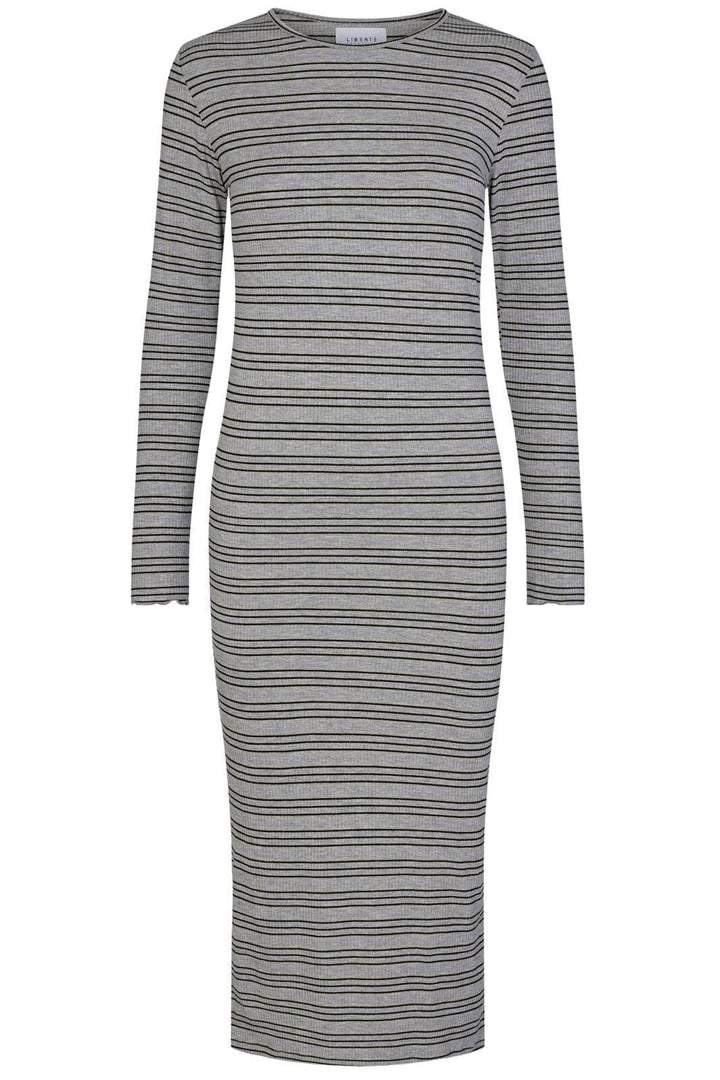 Forudbestilling - LIBERTÉ - Natalia LS Dress - Grey Gold Lurex (Start December) Kjoler 