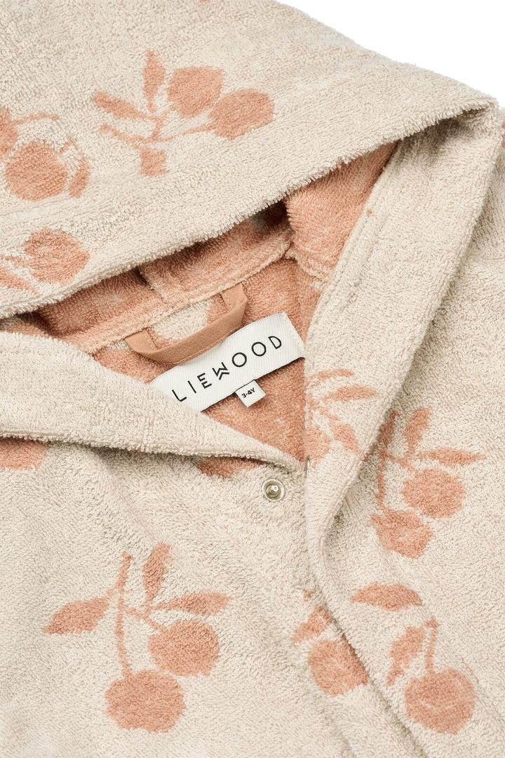 Liewood - Lilana Yarn Dyed Bathrobe - Peach / Sea shell