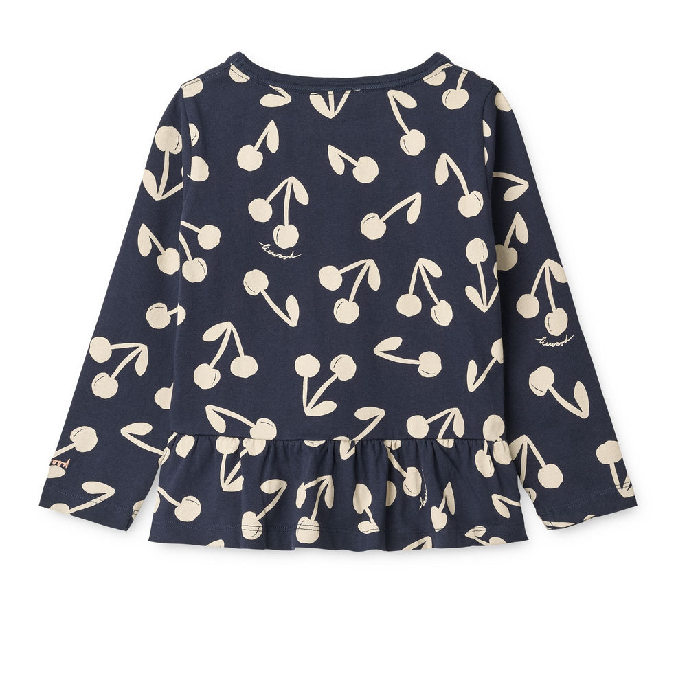 Liewood - Margit Printed Longsleeve T-shirt LW20212 - Cherry blossom / Classic navy Sweatshirts 