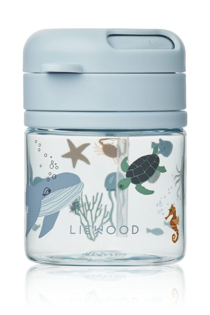 Liewood - Pavia Tritan Straw Cup 280ml - Sea creature / Sandy