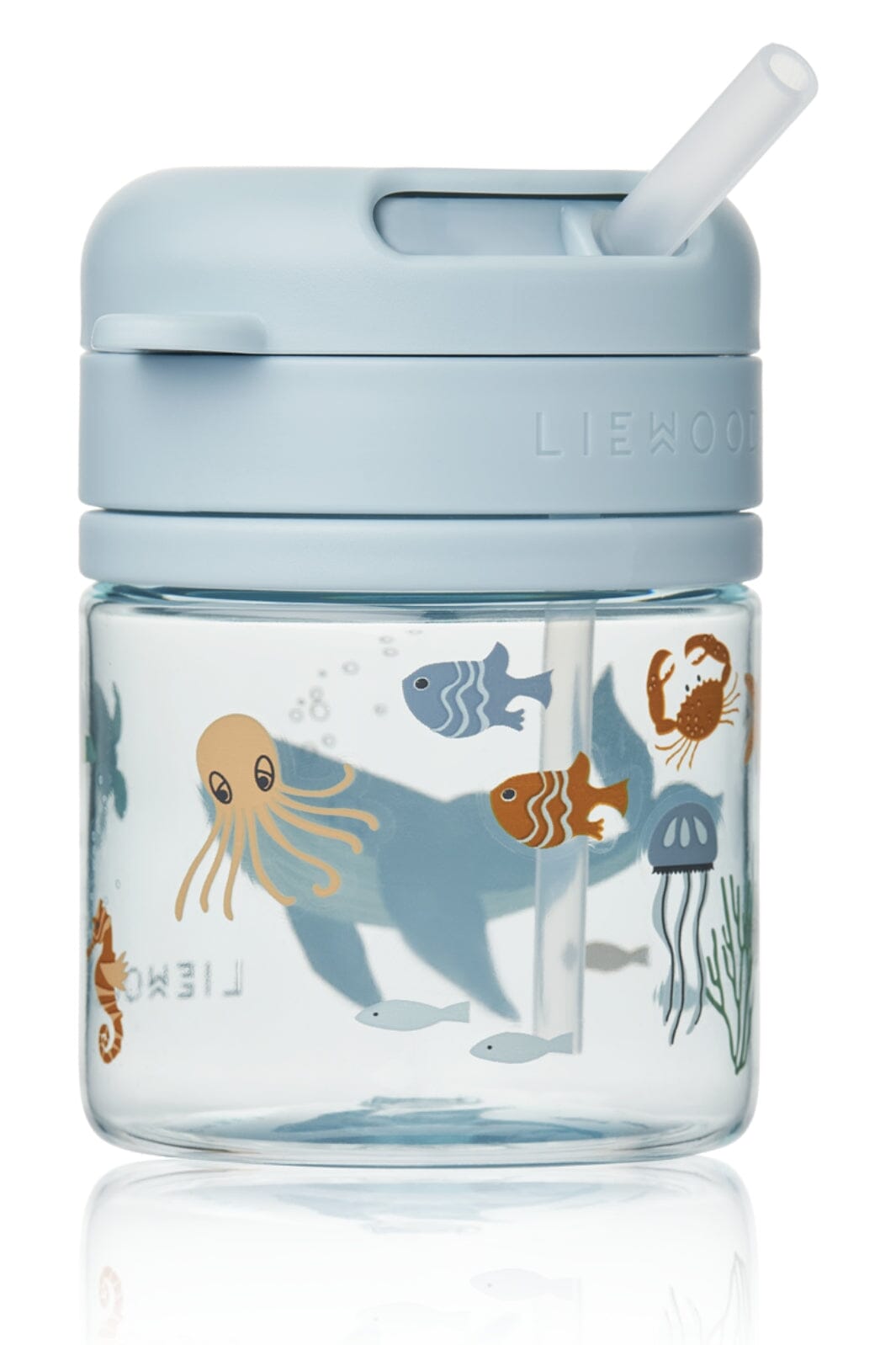 Liewood - Pavia Tritan Straw Cup 280ml - Sea creature / Sandy