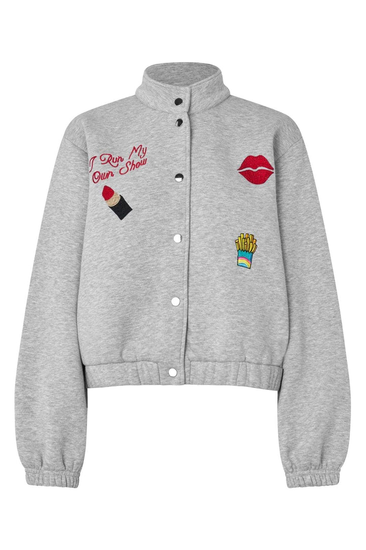 Lollys Laundry - Brooklynnll Short Jacket Ls EX00004-6001 - 11 Grey Melange Jakker 