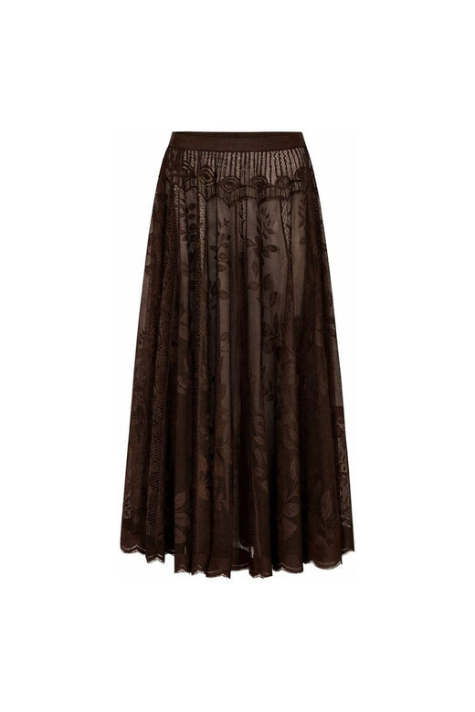 Lollys Laundry - Collinsll Midi Skirt 26493-2035 - 87 - 87 Dark Mokka