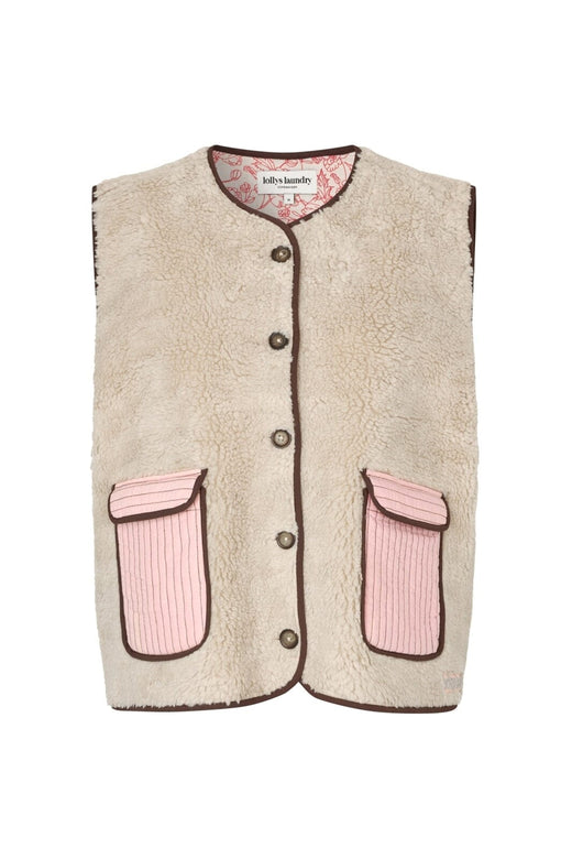 Lollys Laundry - Jacell Love Vest Sl 26181-1062 - 08 - Beige