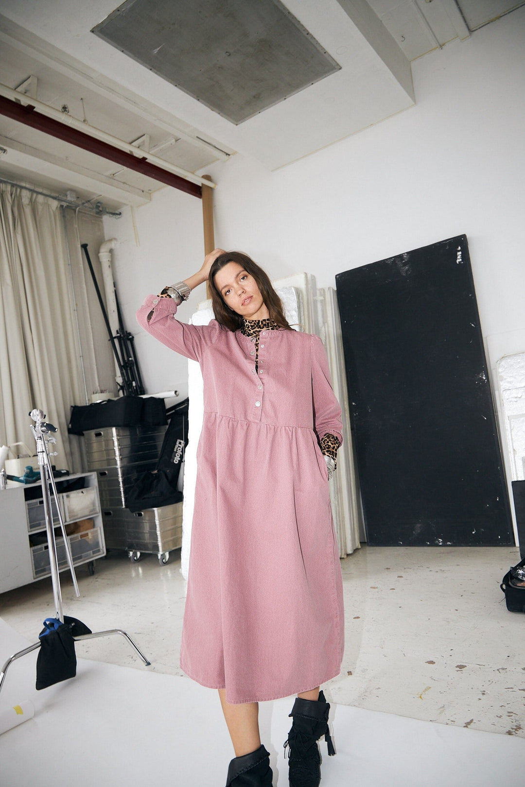 Lollys Laundry - Oliviall Midi Dress 3/425557-3011 - 68 Plum Kjoler 