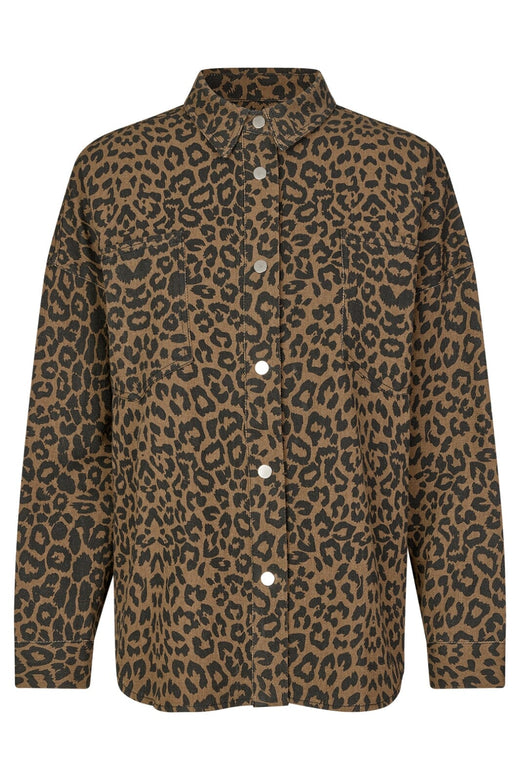 Lollys Laundry - Veidall Shirt Ls25461-1043 - 72 Leopard Print Bluser 