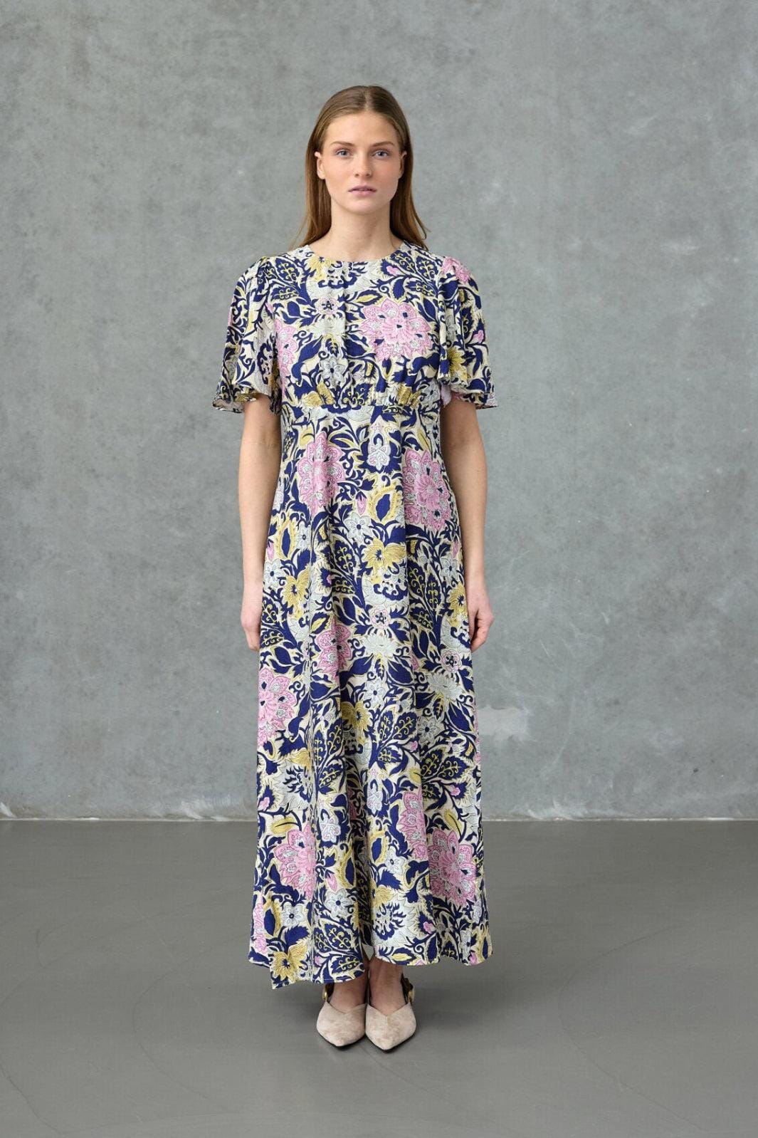 Love & Divine - Love1000-16 19915 - 800 - Navy Paisley Kjoler 