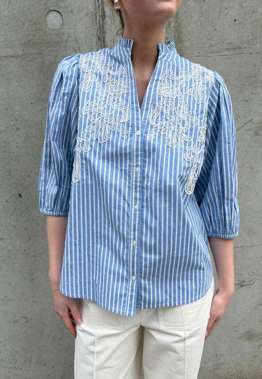 Love & Divine - Love1448-2 19992 - 830 - Blue Stripes Skjorter 