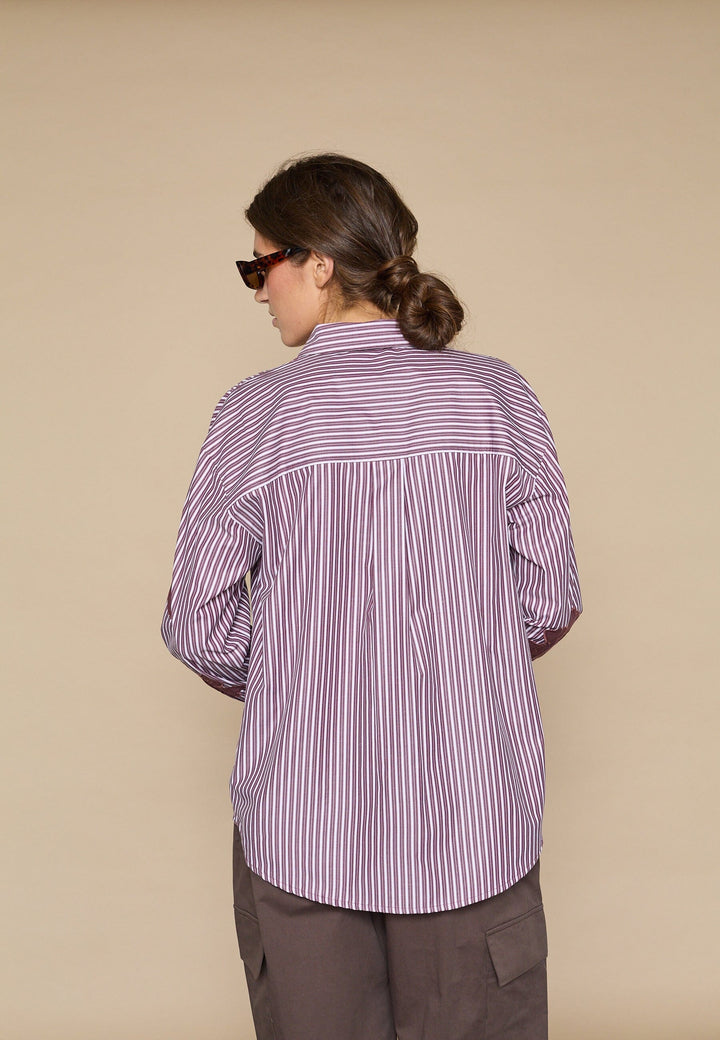 Love & Divine - Love1499 19522 - 812 - Bordeaux Flower Skjorter 