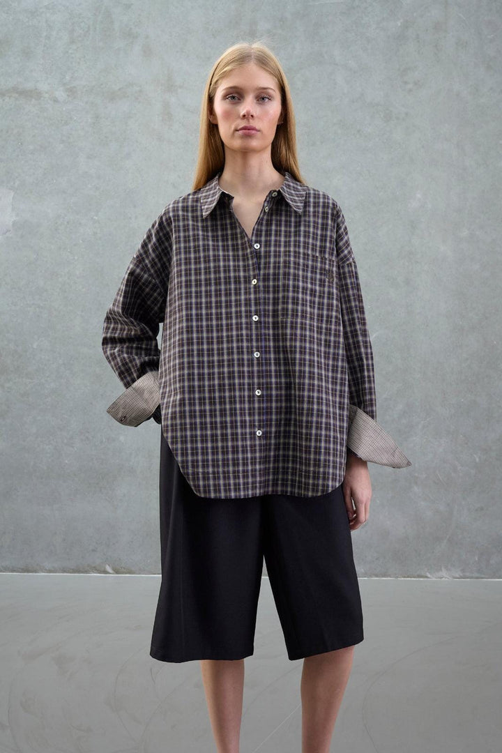 Love & Divine - Love1518-3 20491 - 840 - Brown Check Skjorter 