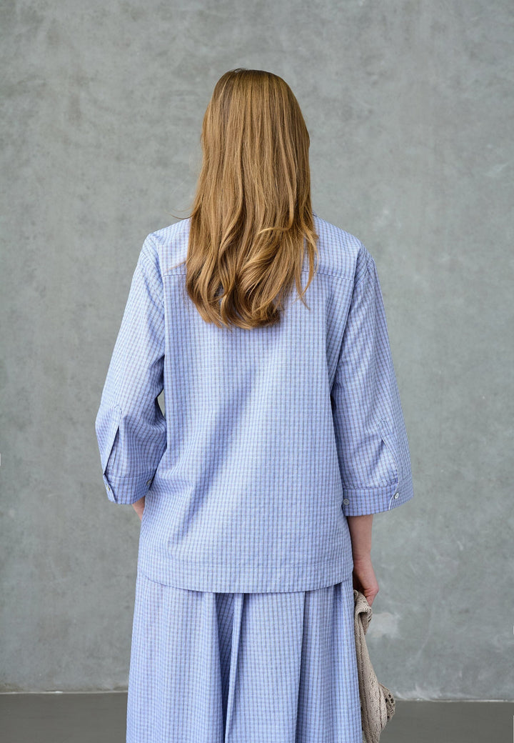 Love & Divine - Love1523 19771 - 402 - Blue Check Skjorter 