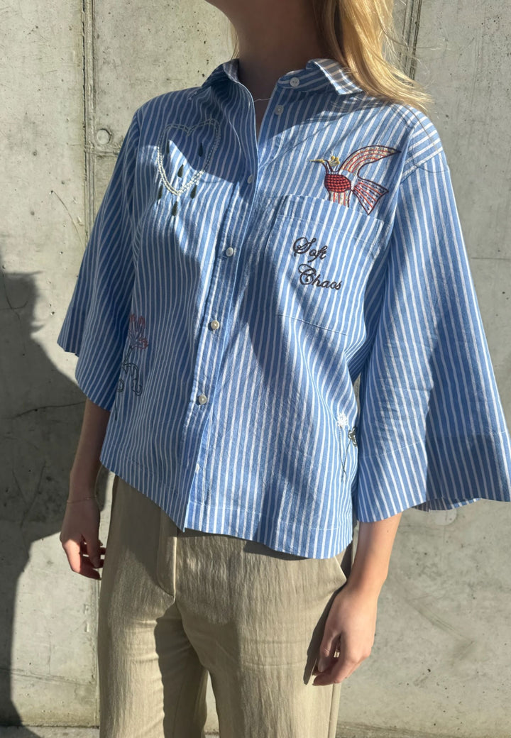 Love & Divine - Love1562 19934 - 401 - Blue Stripe Skjorter 