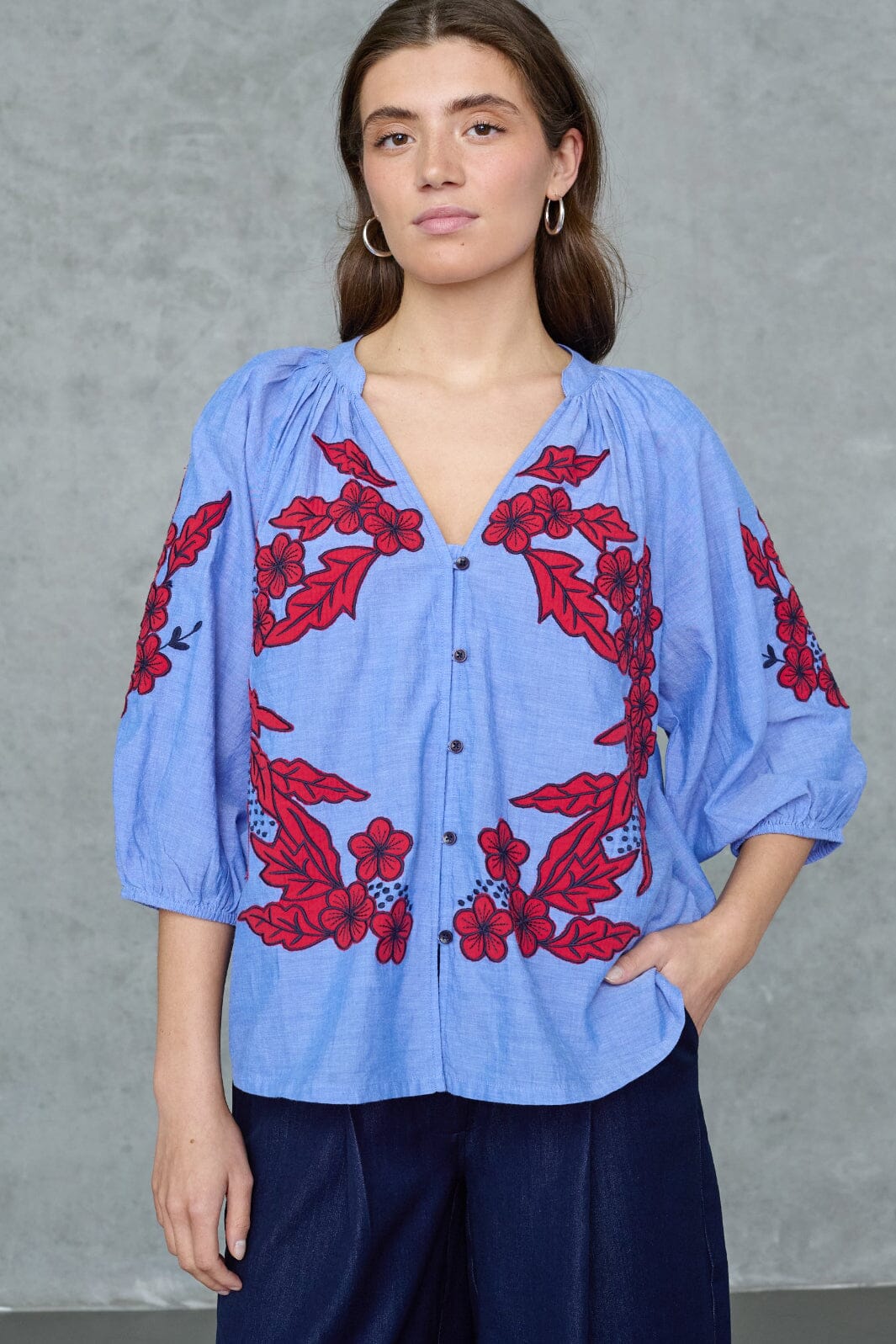Love & Divine - Love1575 19968 - 930 - Blue Dream/Red Skjorter 