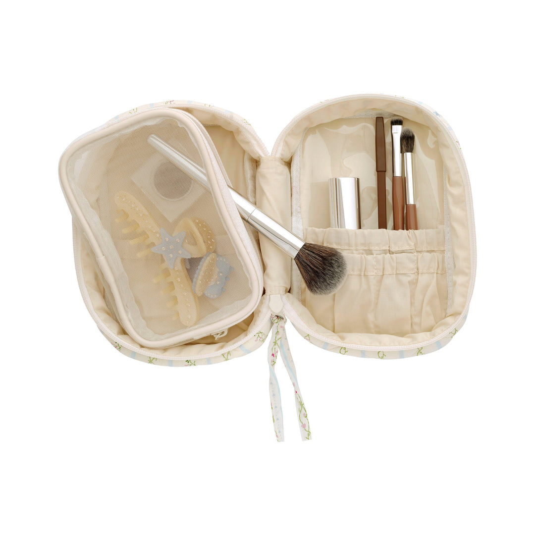 Maanesten - Dreams Makeup Bag Summer Stripes Blue - 4120 Toilettasker 