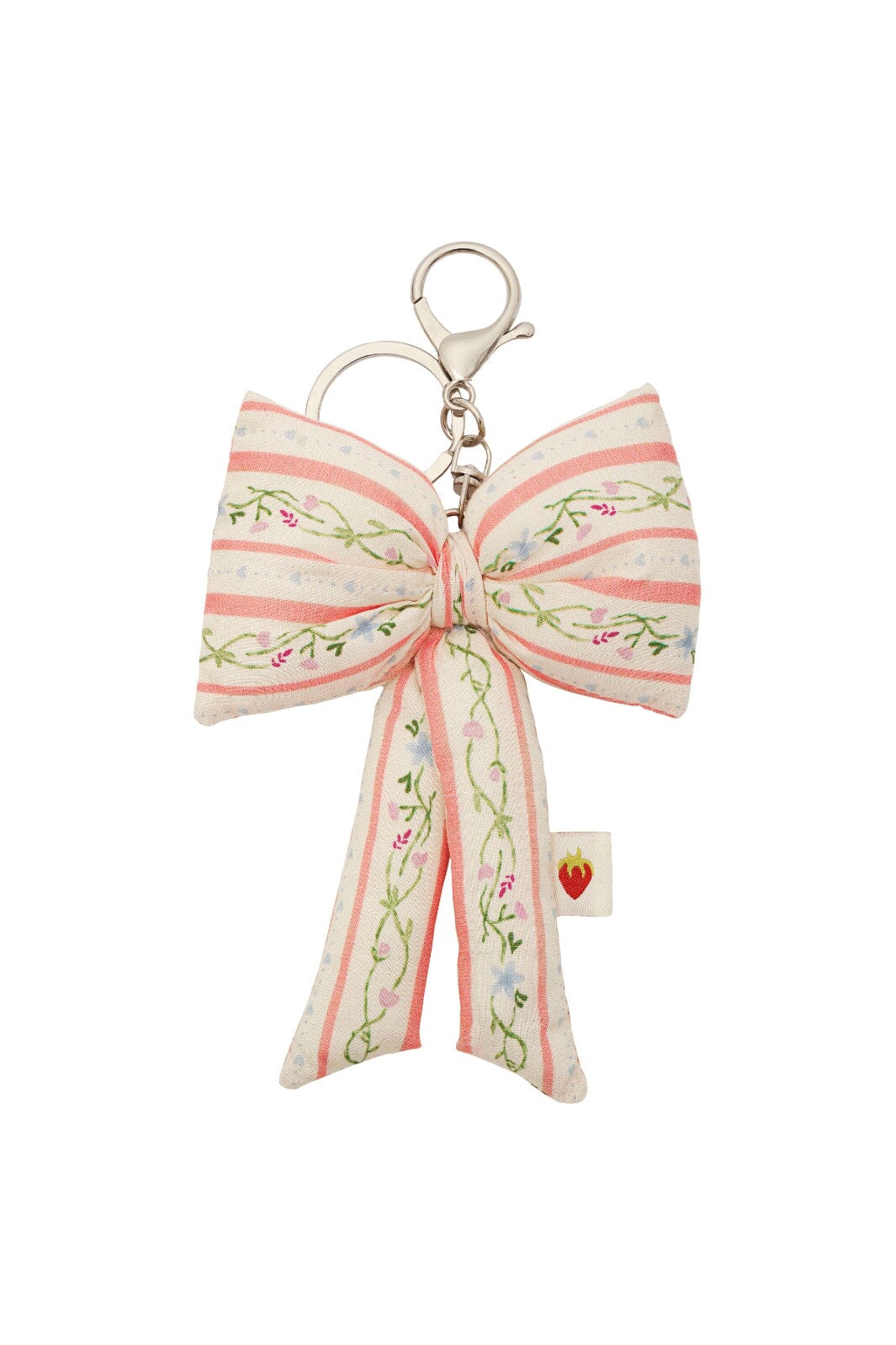 Maanesten - Fabric Bow Keychain Summer Stripes Peach - 4112 Accessories 