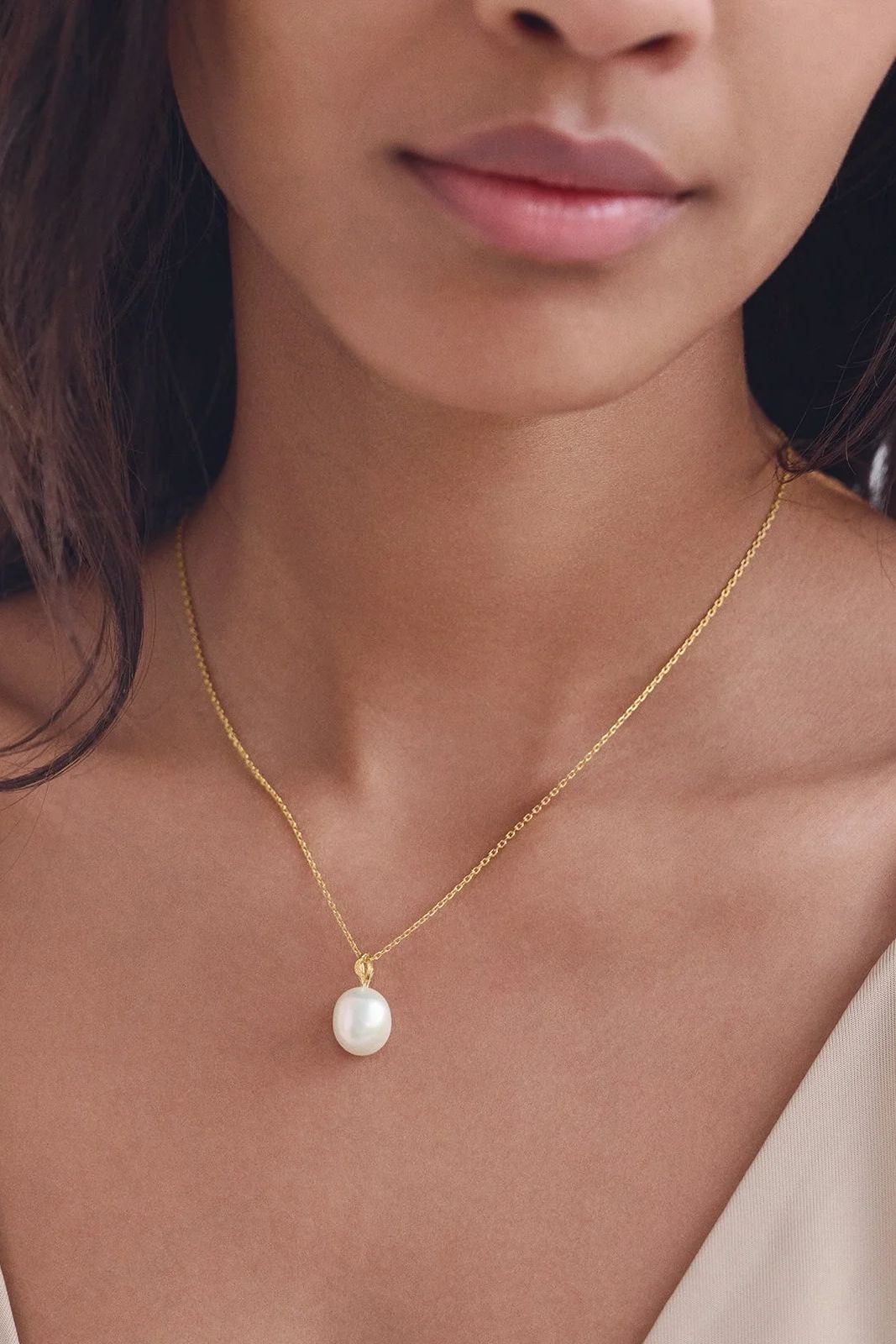 Maanesten - Freshwater Pearl Water Pendant - 2828a Vedhæng 