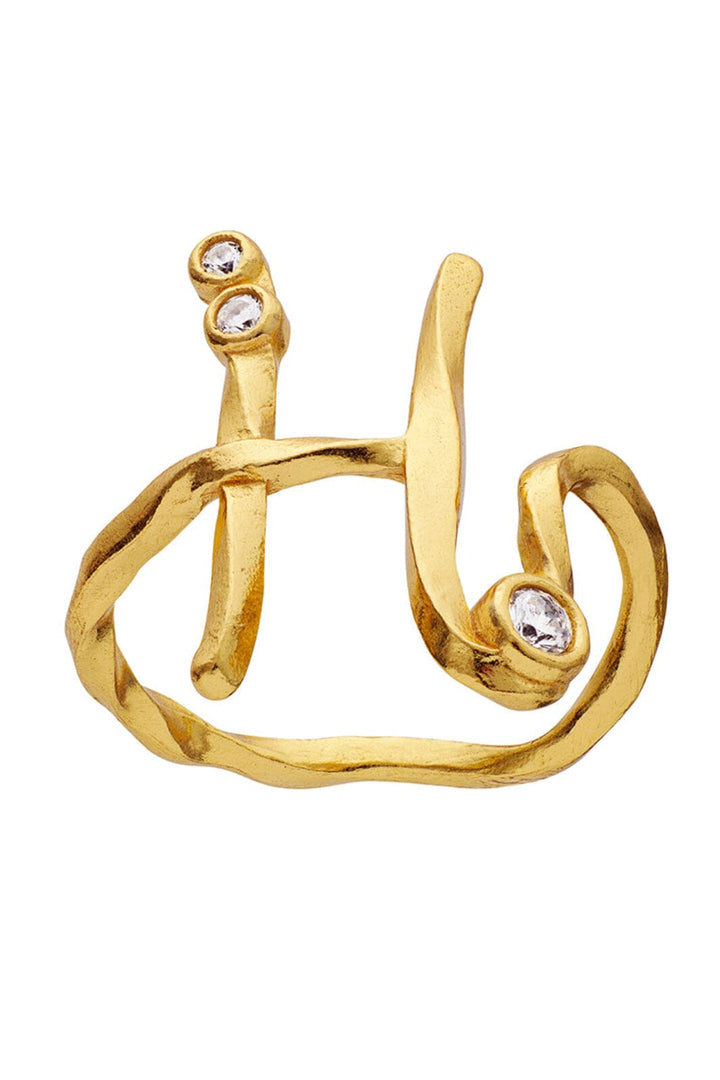 Maanesten - H Alphabet Ring - 4934a Ringe 