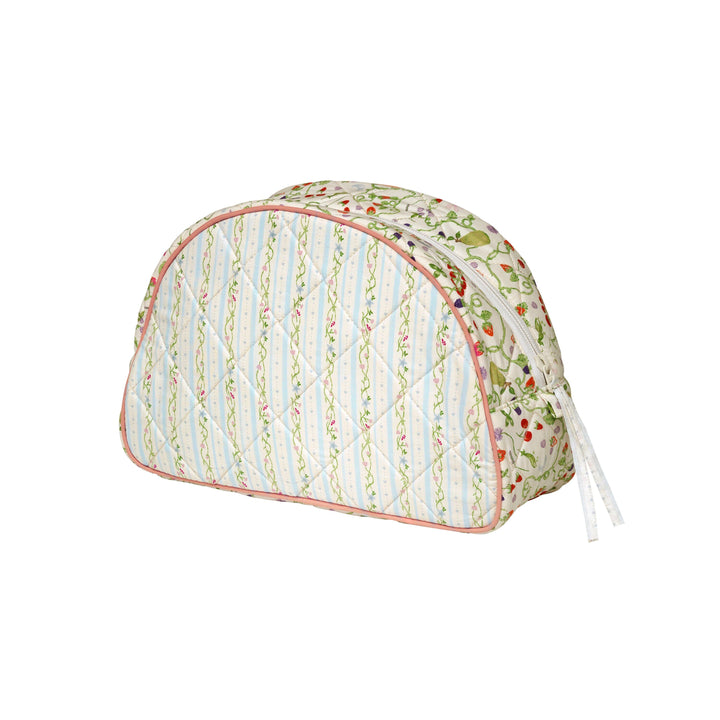 Maanesten - Makeup Bag Big Summer Stripes Blue - 4119 Toilettasker 