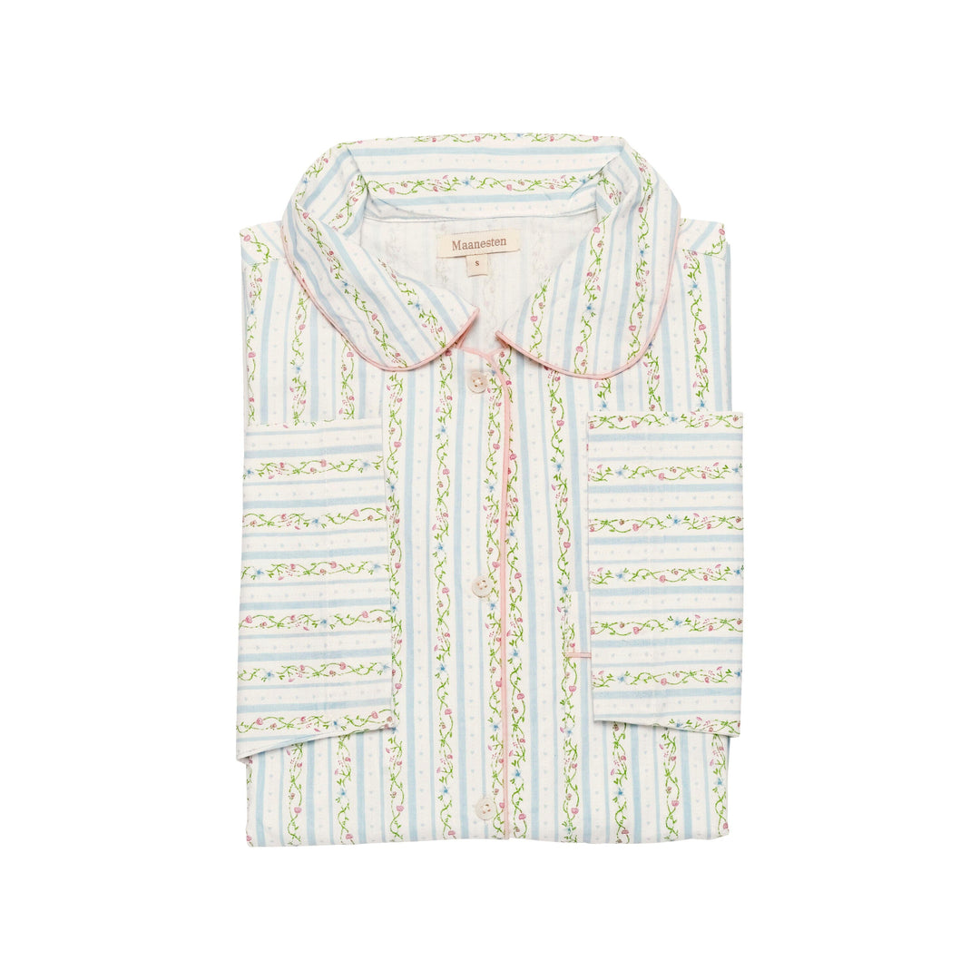 Maanesten - Moe Shirt Summer Stripe Blue - 4126 Bluser 