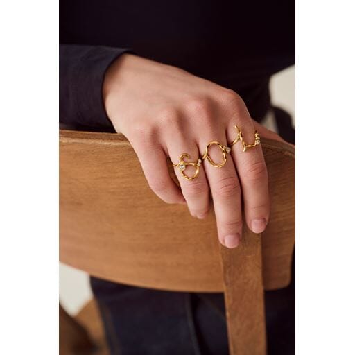 Maanesten - S Alphabet Ring - 4945a Ringe 