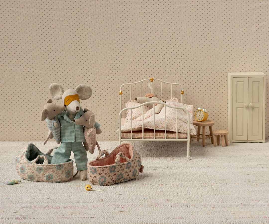 Maileg - Babymus I Babylift - Rosa - Baby Mouse Legetøj 