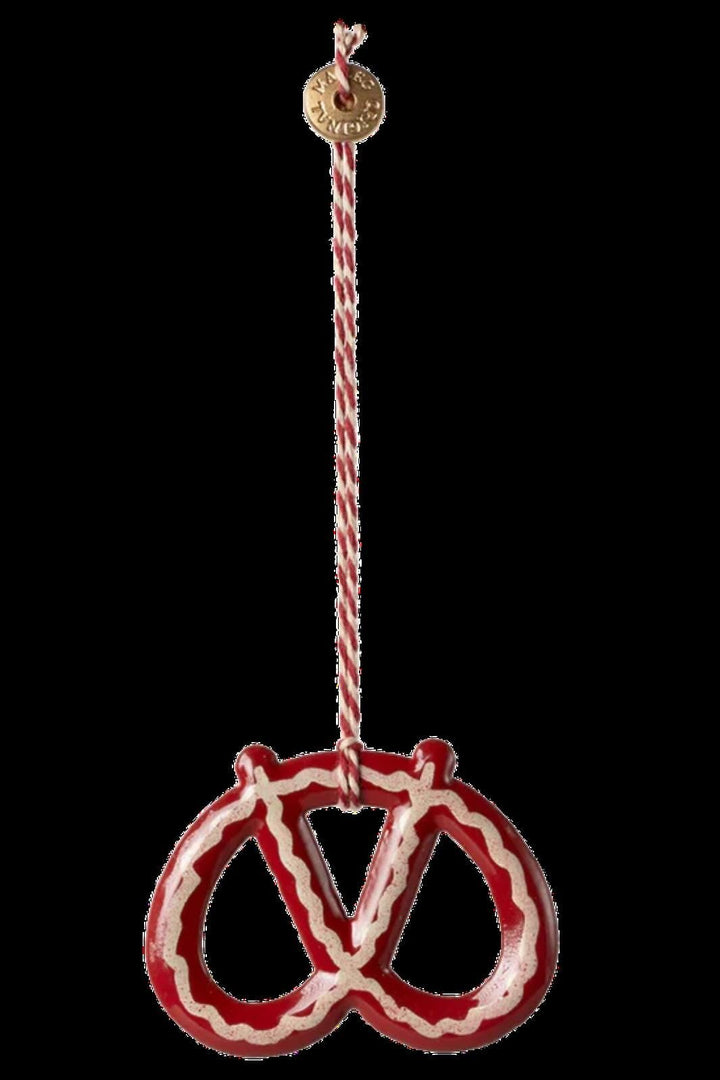 Maileg - Metalophæng, Kringle - Strib - 14-4509-01 Jul 