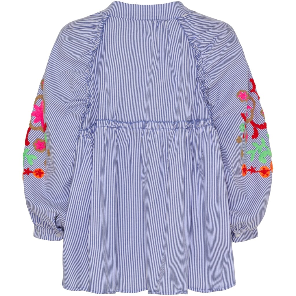 Marta Du Chateau - Mdcaleta Shirt 268191Stripe - Blue Denim Stripe Skjorter 