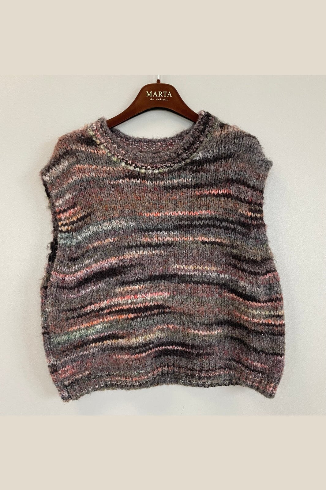 Marta Du Chateau - Mdcamaryllis Knit Vest 17018 - Brown