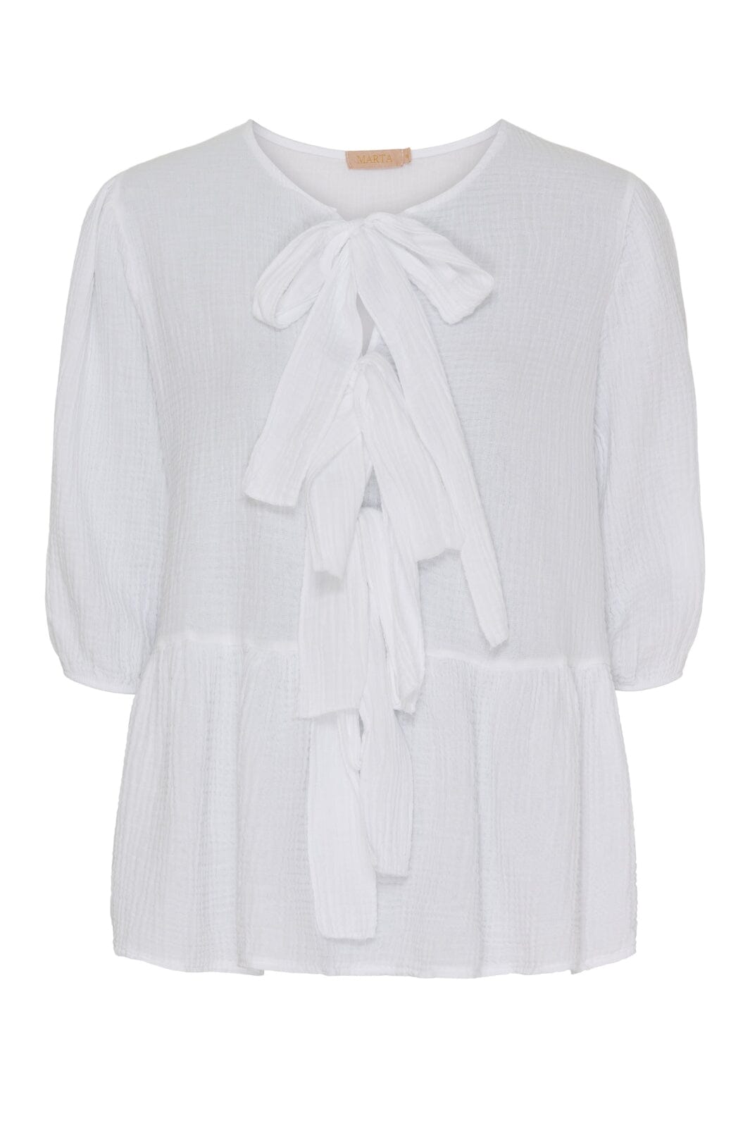 Marta Du Chateau - Mdcangela Blouse - White Bluser 