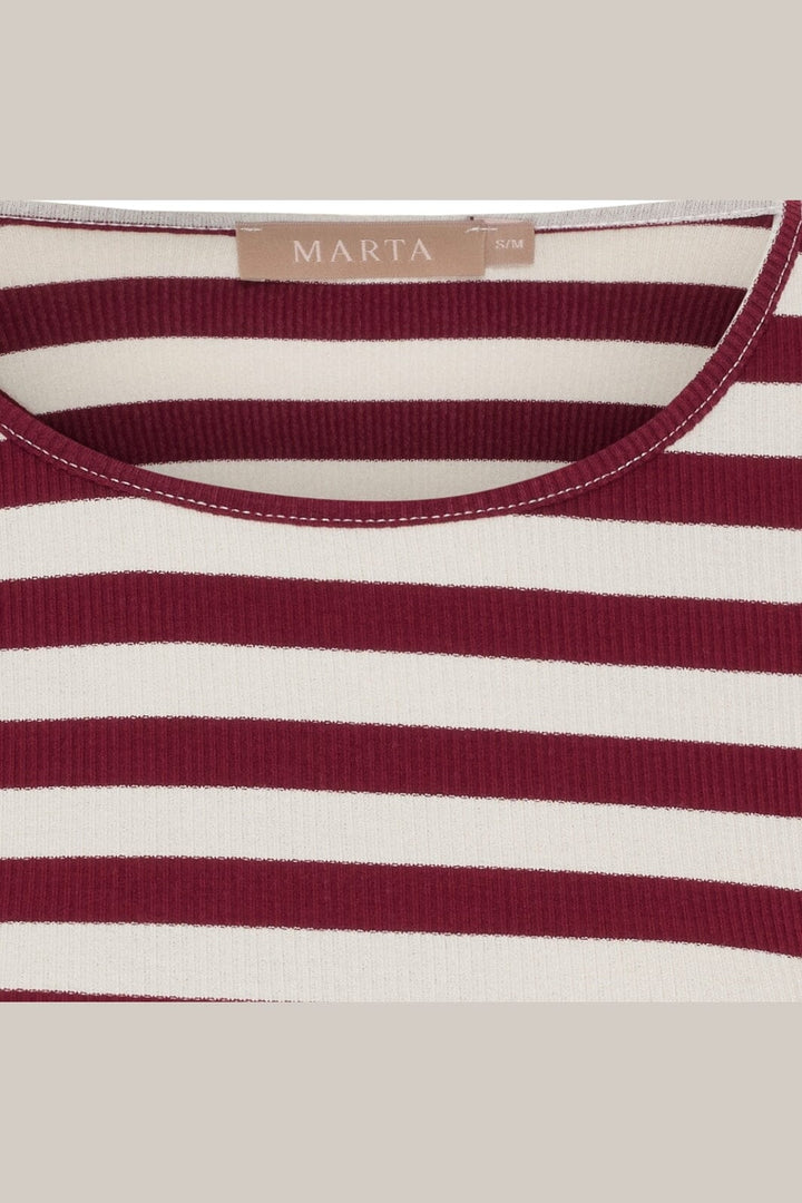 Marta Du Chateau - Mdcbegonia Ls Tee 7702 - Bordeaux