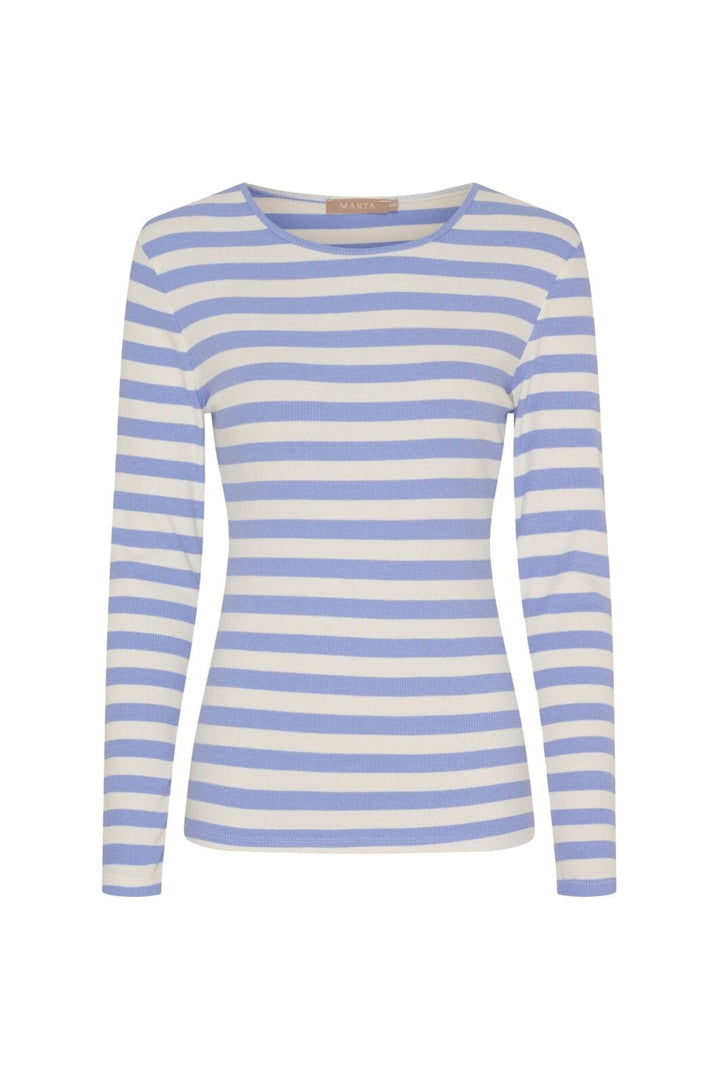 Marta Du Chateau - Mdcbegonia Ls Tee 7702 - Celeste