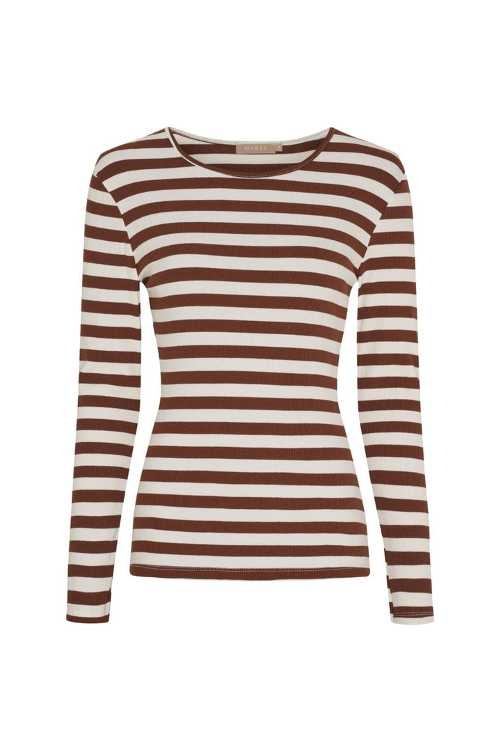 Marta Du Chateau - Mdcbegonia Ls Tee 7702 - Noce