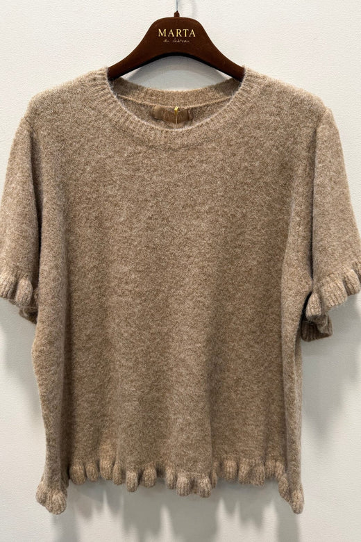 Marta Du Chateau - Mdcbriala Knit KN8129 - Fango1617 Strikbluser 