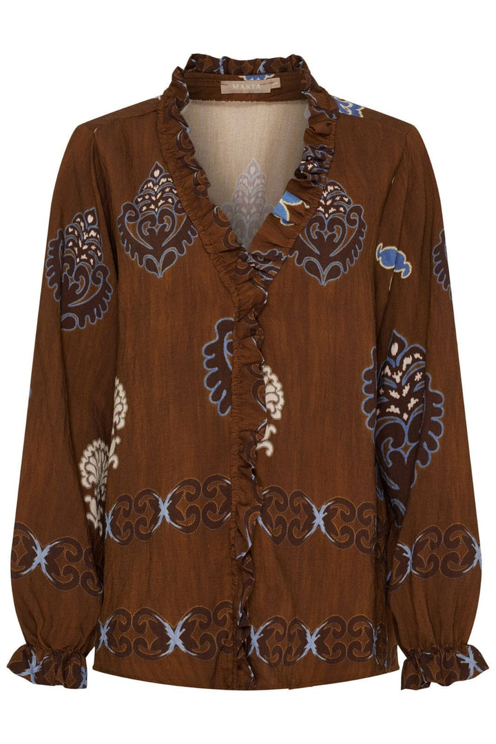 Marta Du Chateau - Mdcbrook Shirt 7648 - Marrone3257Tpk Skjorter 