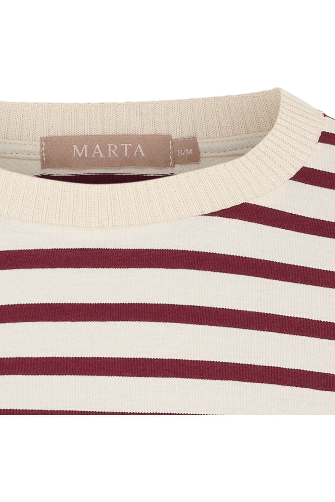 Marta Du Chateau - Mdcbrooklyn Tee 58351 - Beige/Bordeaux